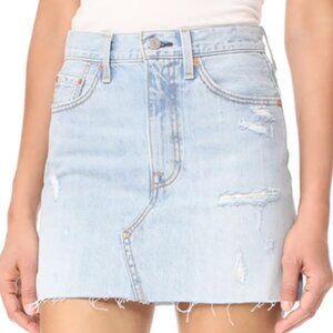 Levi's Deconstructed Denim Skirt